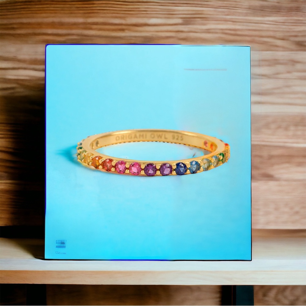 Resilient rainbow ring size 7